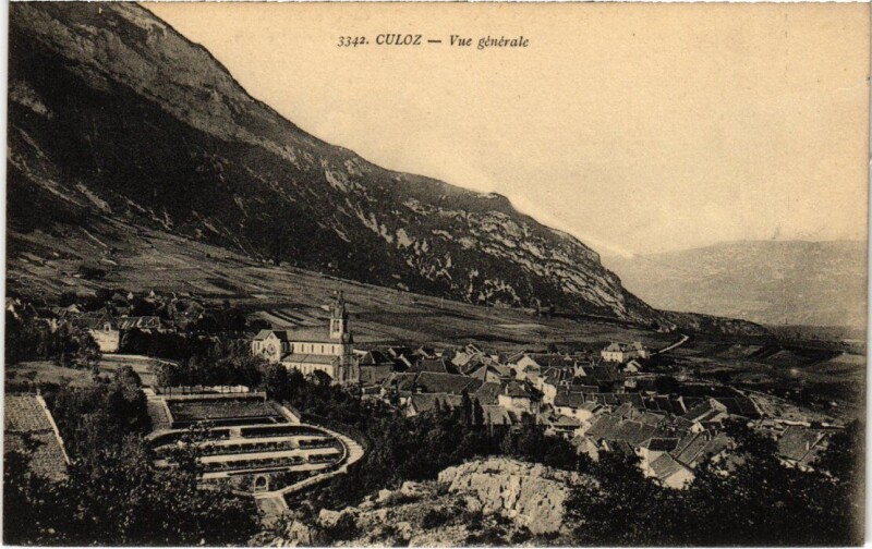 Carte postale ancienne Culoz Vue Generale France à Culoz