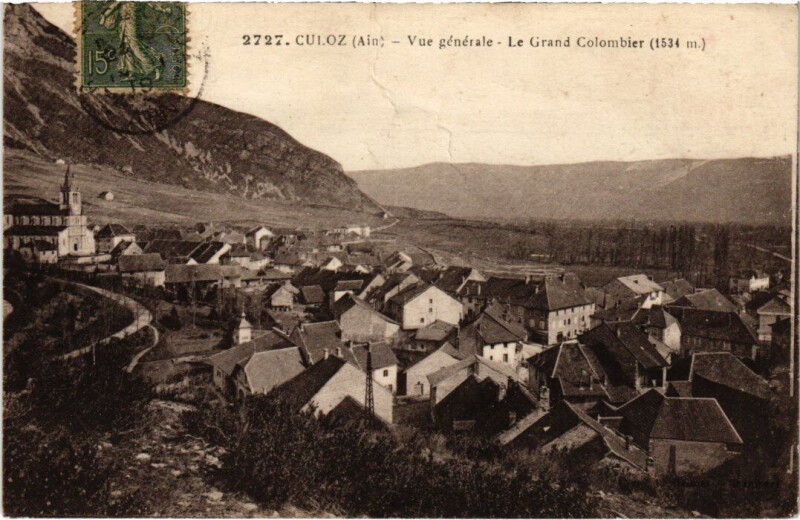 Carte postale ancienne Culoz Vue Generale France à Culoz
