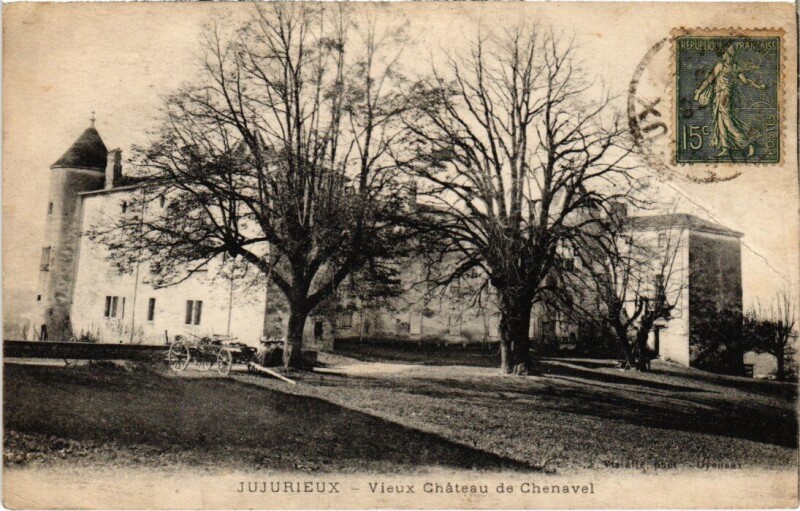 Carte postale ancienne Jujurieux Vieux Chateau de Chanavel France à Jujurieux