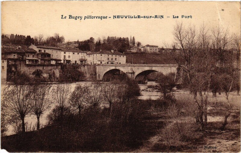 Carte postale ancienne Neuville s Ain Le Port France