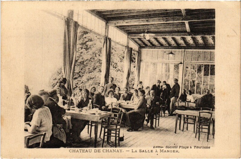 Carte postale ancienne Chateau de Chanay La Salle a Manger France à Chanay