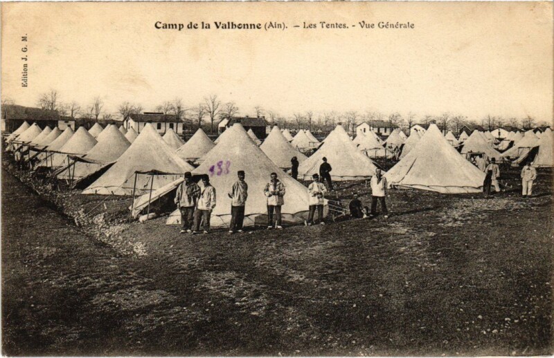 Carte postale ancienne La Valbonne Les Tentes, Vue Generale France