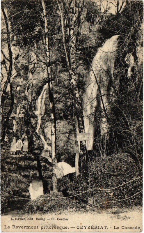 Carte postale ancienne Ceyzeriat La Cascade France