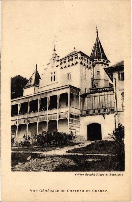 Carte postale ancienne Chanay Vue Generale du Chateau France à Chanay