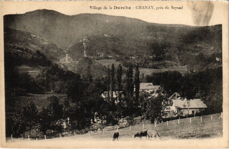Carte postale ancienne Chanay Village de la Dorche France à Chanay