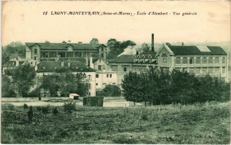 Carte postale ancienne Lagny-sur-Marne Montevrain - Ecole d'Alembert - Vue Generale à Lagny-sur-Marne