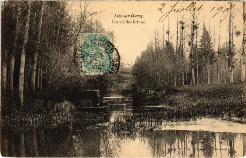 Carte postale ancienne Lizy-sur-Ourcq Les Vieilles Ecluses à Lizy-sur-Ourcq