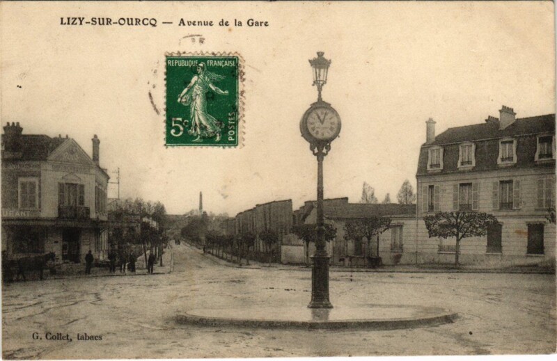 Carte postale ancienne Lizy-sur-Ourcq Avenue de la Gare à Lizy-sur-Ourcq