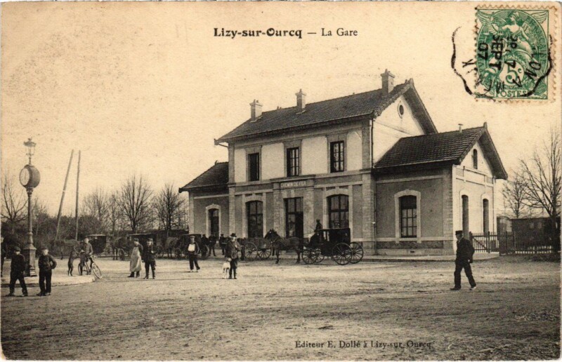 Carte postale ancienne Lizy-sur-Ourcq La Gare à Lizy-sur-Ourcq