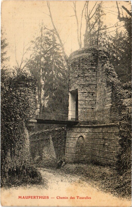 Carte postale ancienne Mauperthuis Chemin des Tourelles à Mauperthuis