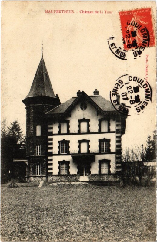 Carte postale ancienne Mauperthuis Chateau de la Tour à Mauperthuis