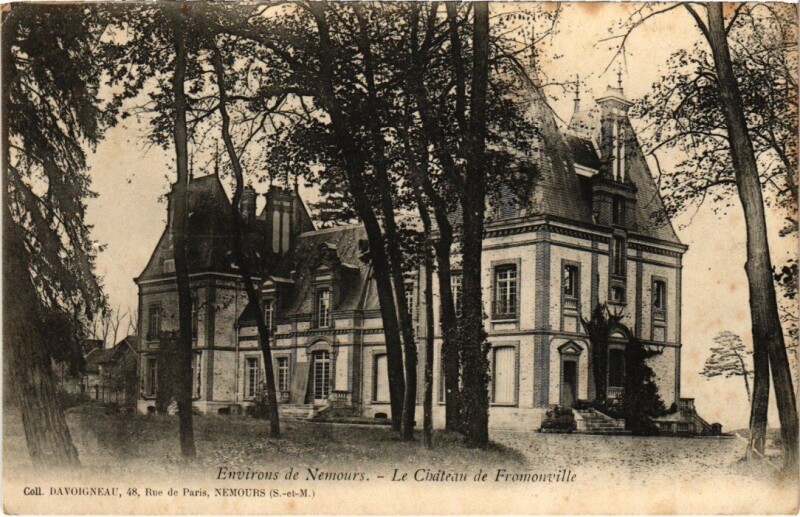 Carte postale ancienne Montcourt-Fromonville Le Chateau de Fromonville à Montcourt-Fromonville