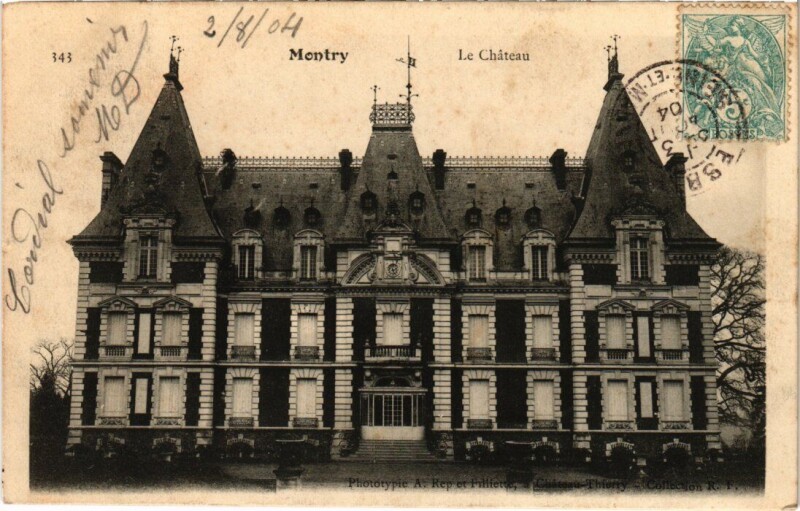 Carte postale ancienne Montry Le Chateau à Montry