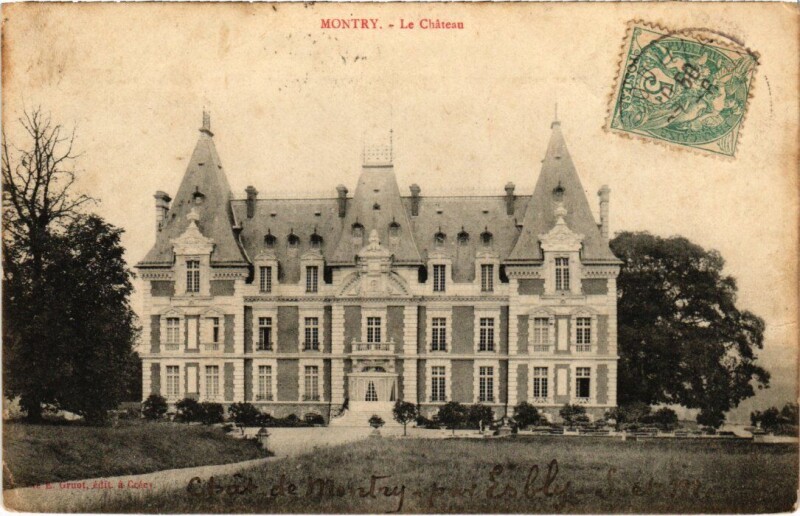 Carte postale ancienne Montry Le Chateau à Montry