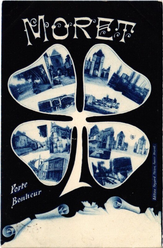 Carte postale ancienne Moret-sur-Loing Scenes