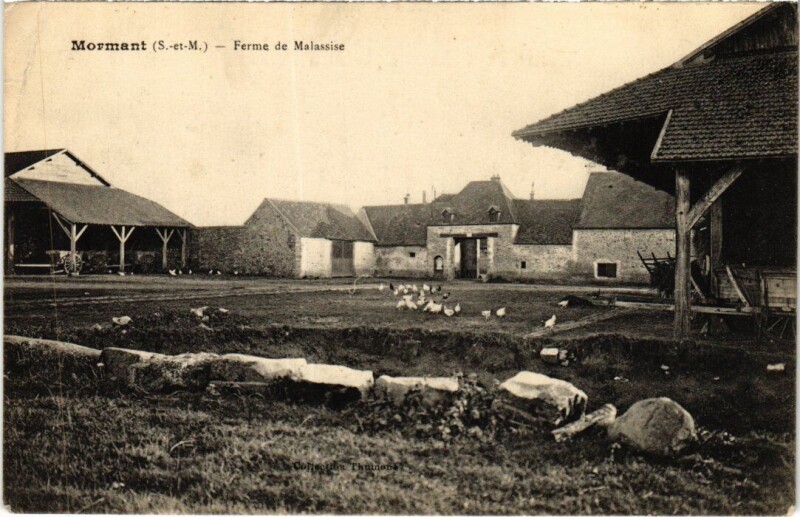 Carte postale ancienne Mormant Ferme de Malassise à Mormant
