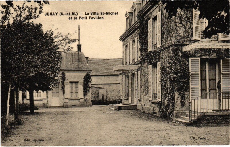 Carte postale ancienne Juilly La Villa Saint-Michel et le Petit Pavillon à Juilly