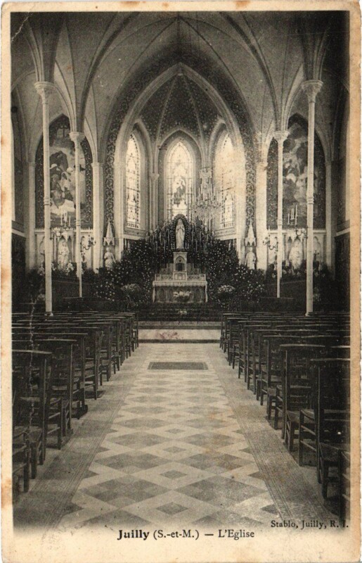 Carte postale ancienne Juilly Eglise à Juilly