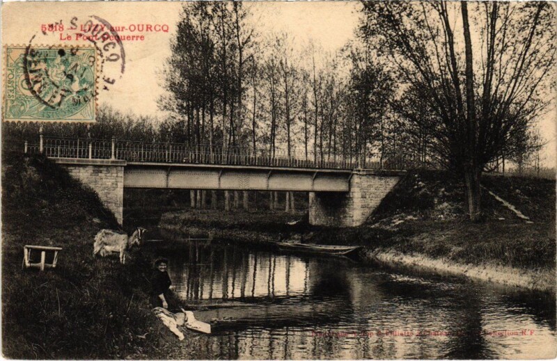 Carte postale ancienne Lizy-sur-Ourcq Le Pont Ocquerre à Lizy-sur-Ourcq