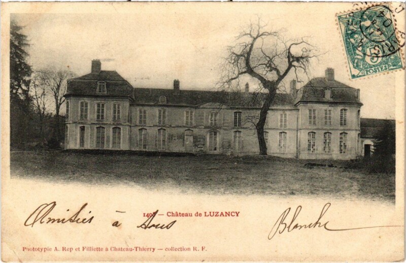 Carte postale ancienne Luzancy Chateau à Luzancy