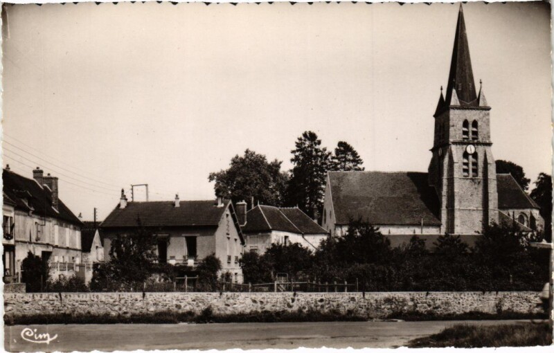 Carte postale ancienne Marles-en-Brie Eglise à Marles-en-Brie