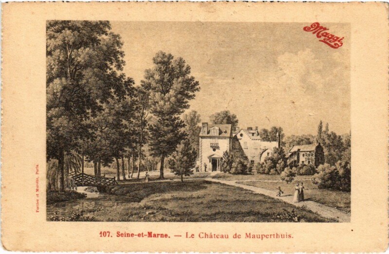 Carte postale ancienne Mauperthuis Le Chateau de Mauperthuis à Mauperthuis