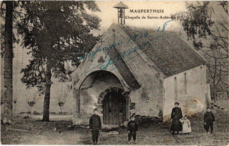 Carte postale ancienne Mauperthuis Chapelle de Saint-Aubierge à Mauperthuis
