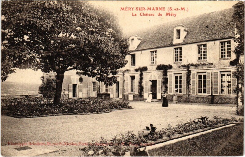 Carte postale ancienne Mery-sur-Marne Le Chateau
