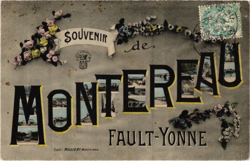 Carte postale ancienne Montereau-Fault-Yonne Scenes à Montereau-Fault-Yonne