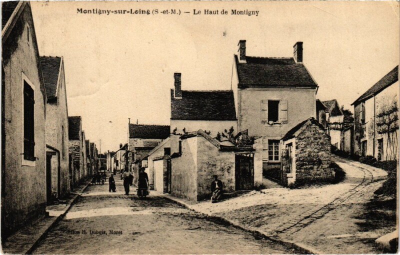Carte postale ancienne Montigny-sur-Loing Le Haut de Montigny à Montigny-sur-Loing