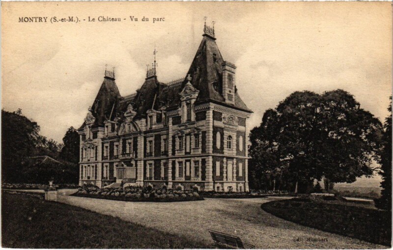 Carte postale ancienne Montry Le Chateau à Montry