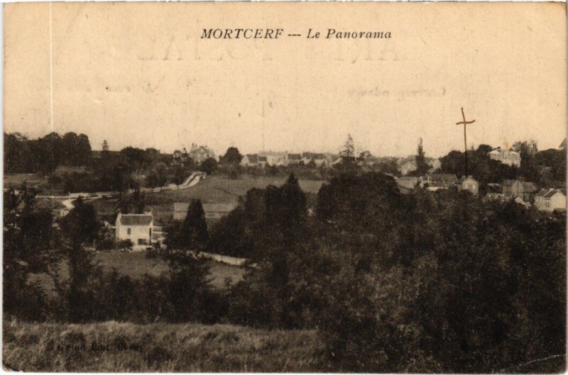 Carte postale ancienne Mortcerf Panorama à Mortcerf