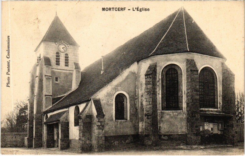 Carte postale ancienne Mortcerf Eglise à Mortcerf