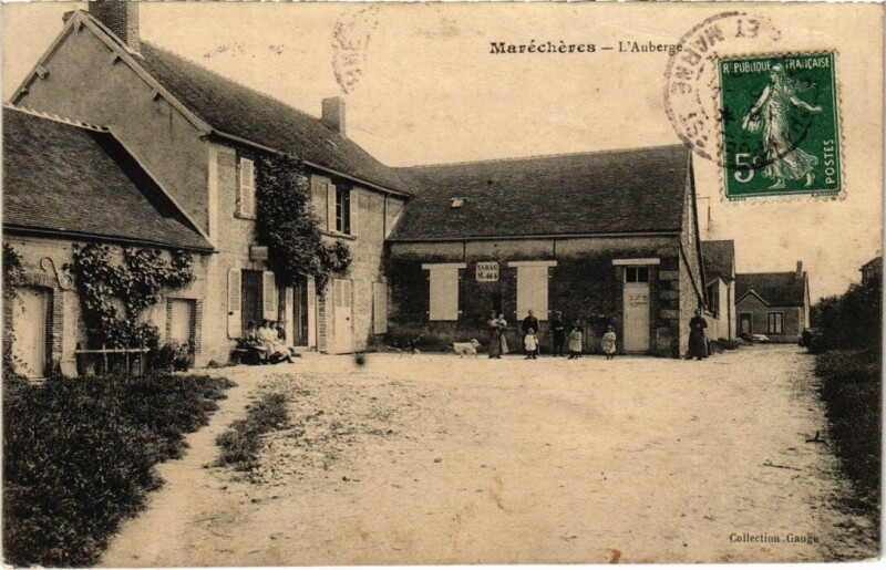 Carte postale ancienne Marecheres L'Auberge