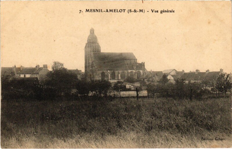 Carte postale ancienne Le Mesnil-Amelot Vue Generale au Mesnil-Amelot