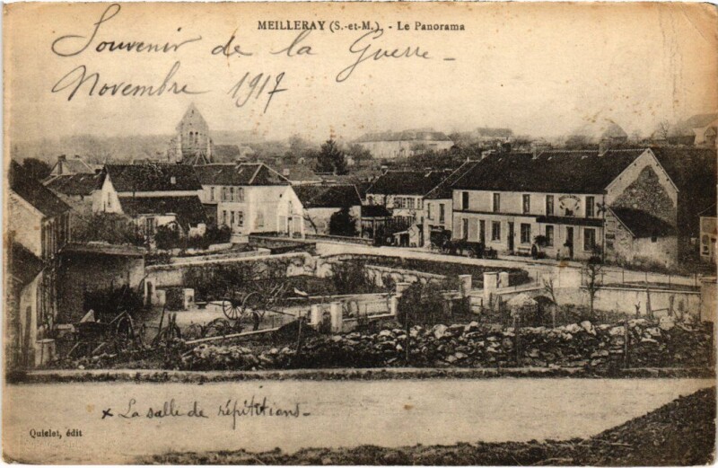Carte postale ancienne Meilleray Panorama à Meilleray
