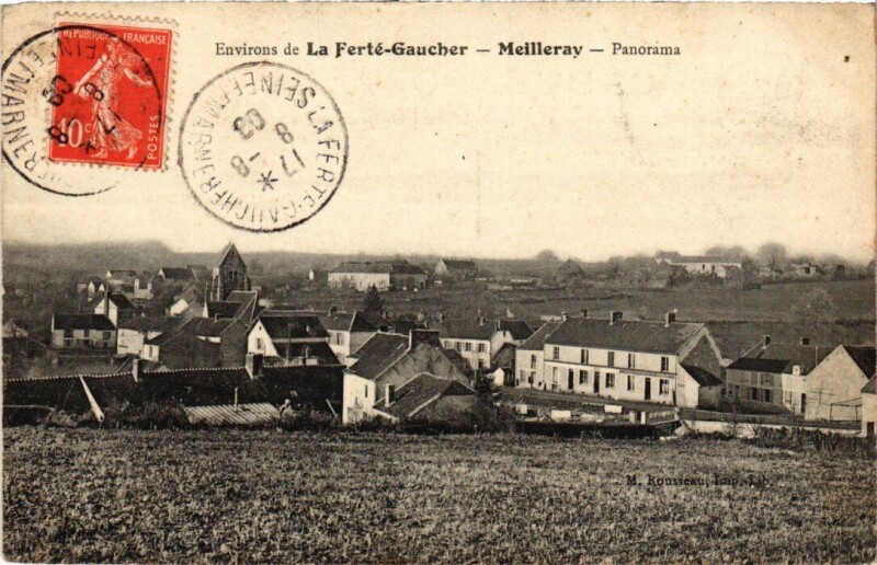 Carte postale ancienne Meilleray Panorama à Meilleray
