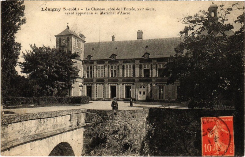 Carte postale ancienne Lesigny Le Chateau