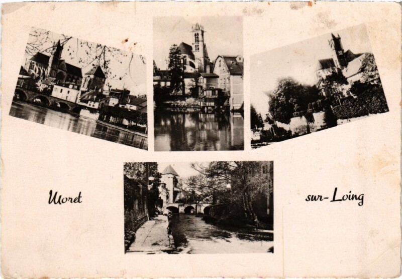 Carte postale ancienne Moret-sur-Loing Scenes