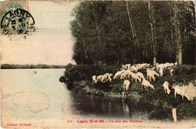 Carte postale ancienne Lagny-sur-Marne Un Coin des Vallieres à Lagny-sur-Marne