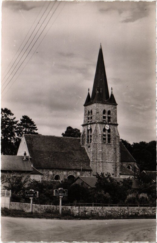 Carte postale ancienne Marles-en-Brie L'Eglise Saint-Germain à Marles-en-Brie
