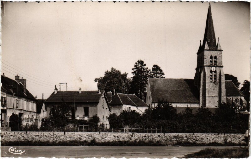 Carte postale ancienne Marles-en-Brie Eglise à Marles-en-Brie