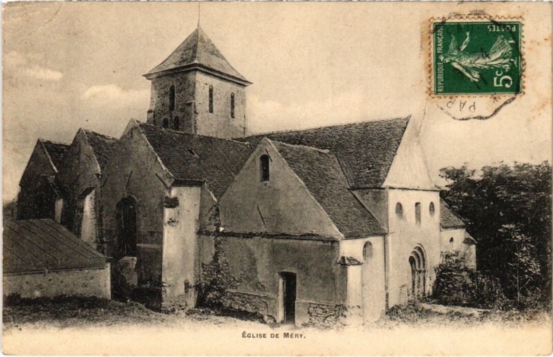 Carte postale ancienne Mery-sur-Marne Eglise