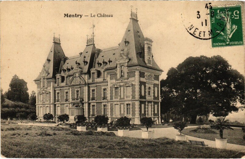 Carte postale ancienne Montry Le Chateau à Montry