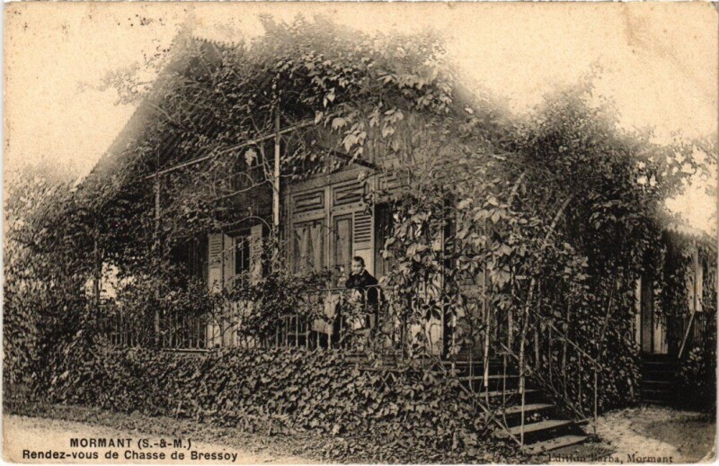 Carte postale ancienne Mormant Rendez-Vous de Chasse de Bressoy à Mormant