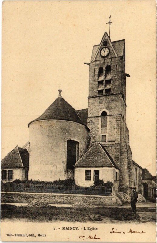 Carte postale ancienne Marcilly Eglise à Marcilly