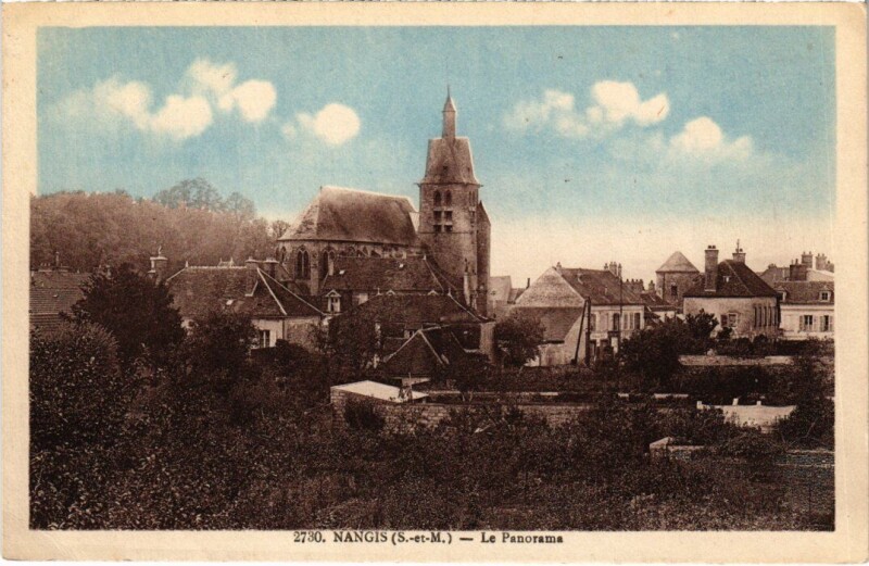 Carte postale ancienne Nangis Panorama à Nangis