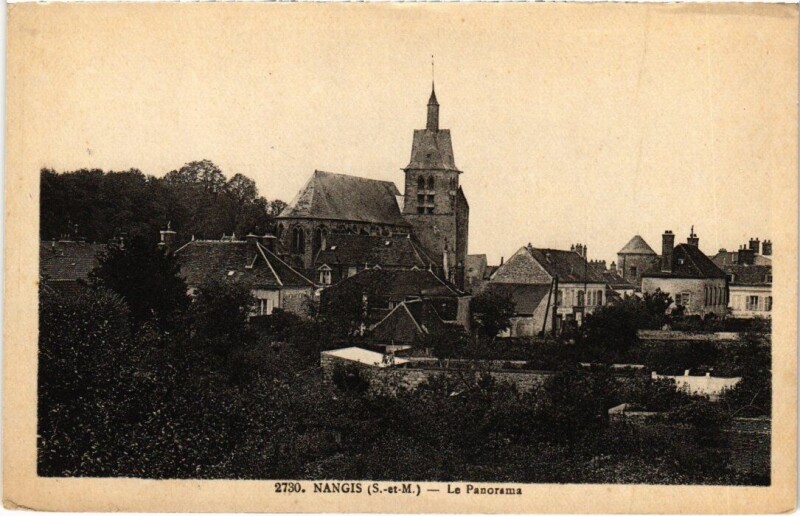 Carte postale ancienne Nangis Panorama à Nangis