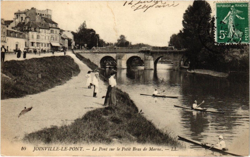 Carte postale ancienne Joinville Le Pont sur le Petit Bras de Marne à Joinville-le-Pont