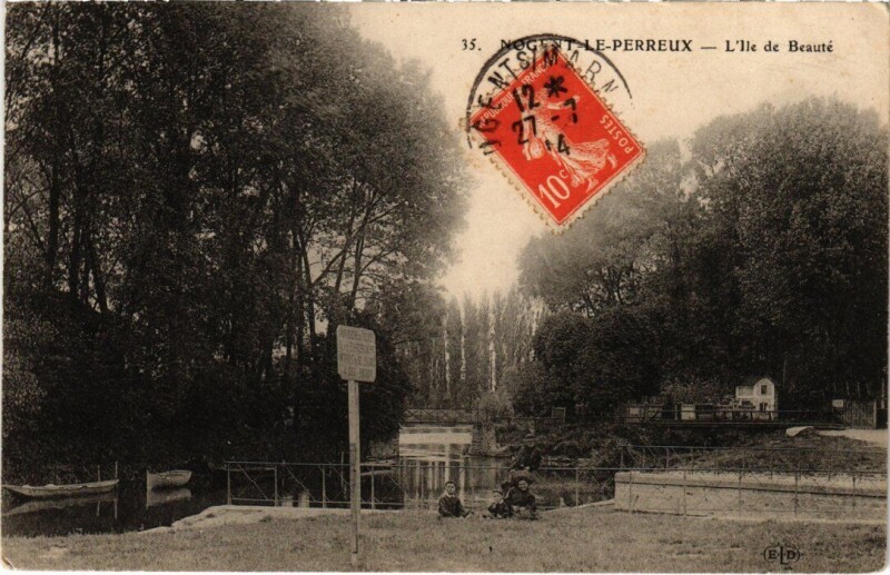Carte postale ancienne Nogent sur Marne Ile de Beaute à Nogent-sur-Marne